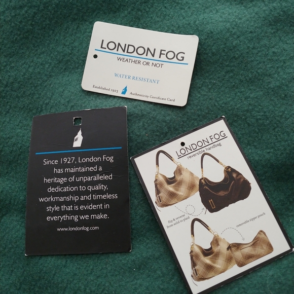 London Fog Weather or Not reversible handbag - Picture 3 of 16